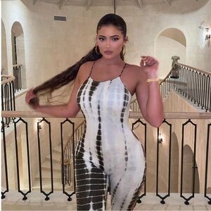 MATTE Brand Sexy Tie-Dye Jumpsuit